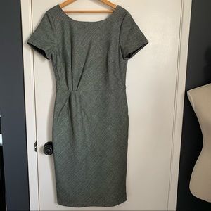 Max Mara dress 12 wool sheath woven knit business